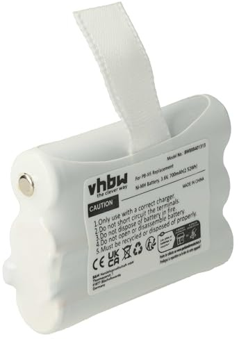 vhbw Akku kompatibel mit Midland XT60, XT50 Funkgerät, Walkie Talkie (700 mAh, 3,6 V, NiMH)