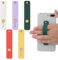 Cobee Phone Loop Finger Holder, 5pcs Handy Grip Straps Silikon Phone Finger Strap Finger Handy Grip Universal Finger Kickstand für die meisten Smartphones (Gelb, Lila, Weiß, Grün, Rot)