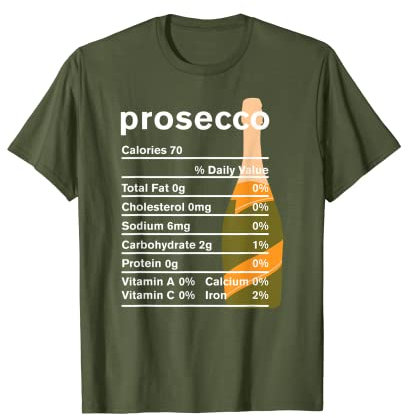Prosecco Nutrition Thanksgiving Kostüm Geschenk T-Shirt