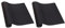 HD Fitness 2er-Set EVA Unterlegmatte für Fitnessgeräte rutschfest und schalldämmend mit Bändern | SCHWARZ 200 x 100 cm, Stärke 0.7 cm
