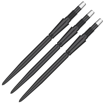 Target Darts Swiss Point Storm Dart Points (3er-Pack Spitzen) 26mm Schwarz SP – Change Dart Point, Professionelles Dart-Zubehör