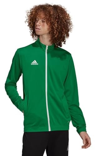 adidas Herren Entrada 22 Track Jacket, Team Green/White, XL Long