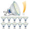 Unikcst 10er GU10 LED 10W Dimmbar Glühbirnen Ersetzt 100W Halogen Leuchtmittel Hell 1050Lumen 6000K Kaltweiß LED Spot 230V Flimmerfrei Reflektorlampen