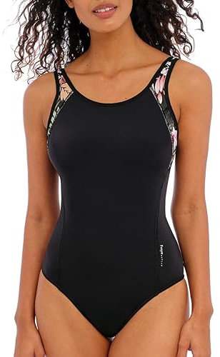Active Freestyle Moulded Swimsuit Jungle Black Black 38E