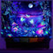 Ulticool – Pilze Schmetterlinge - Glow in the Dark Wandteppich - Schwarzlicht under UV Reaktive Bright Black Neon Light - Blacklight Psychedelisch im Dunkeln Leuchtende Wandtuch - 200 x 150 cm