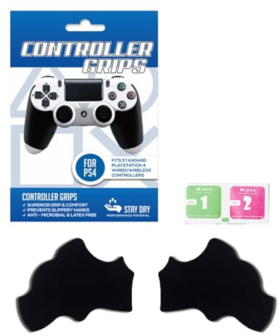 WANSUPYIN 2 x Gaming Controller Grip Schutz Aufkleber Anti-Rutsch Silikon Skin Sticker für PS4 Controller Grip