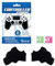 WANSUPYIN 2 x Gaming Controller Grip Schutz Aufkleber Anti-Rutsch Silikon Skin Sticker für PS4 Controller Grip
