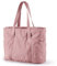 bagsmart Sac Cabas Femme 15.6 pouces Sac à Main Femme Tote Bag Grand Capacité pour Tapis de Yoga,Shopping,Gym,Sport,Voyage vieux rose, Taille L