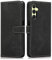 MIKULLE Cover a Libro per Samsung Galaxy A25 5G (6.5), Custodia in Pelle PU e Silicone TPU Bumper, Flip Chiusura Magnetica Caso Portafoglio con Funzione Stand - Nero