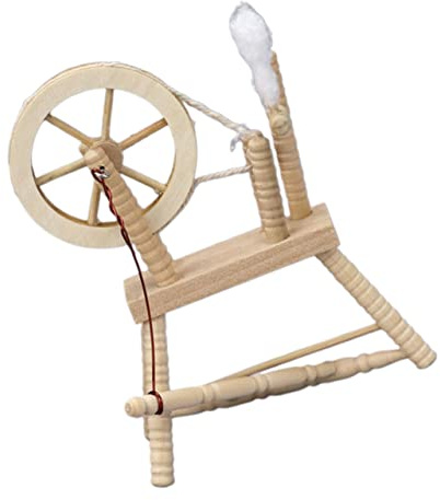 TOYANDONA 3 STK Modell Vintage Spinnrad Heimdekorationen Modell Einer Handwickelmaschine Möbel Modelle altmodische Handaufrollmaschine Textilrad aus Holz Haushalt drehendes Rad bilden