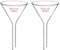 stonylab Entonnoir en Verre, Lot de 2 Entonnoirs à Filtre en Verre Borosilicaté à Paroi Épaisse à Col Court, Matériel de Laboratoire, Diamètre 100 mm