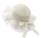 JIAHG Chapeau de Paille Dentelle pour Enfant Fille 2-5 Ans Chapeau de Soleil Bord Large Protection Solaire Chapeau de Plage en Paille avec Nœuds de Papillon Chic Capeline Paille Voyage Camping