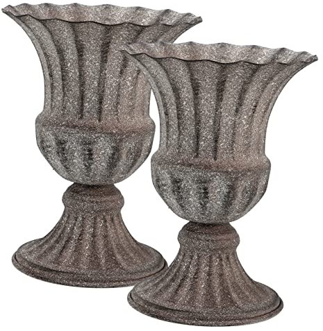 Alipis Porte-urne De Fleurs De Cimetière Vase Funéraire Pot De Fleurs De Jardin Décor De Cimetière Élégant 2 Pièces
