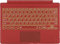 Type Cover for Microsoft Surface Pro Generation 7+ 7 6 5 4 3 Portable Slim Wireless Keyboard with Touchpad Tablet Keyboard, 7 Color Backlit (Poppy Red)