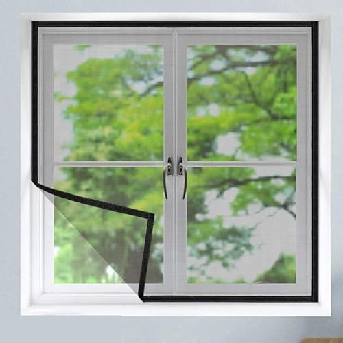 105 x 105 cm, zanzariera a rete metallica per finestre, porte, patio, a prova di gatto
