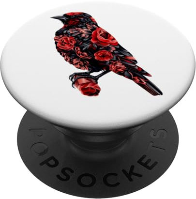 Amsel mit roten Flügeln und Roten Flügeln PopSockets mit austauschbarem PopGrip