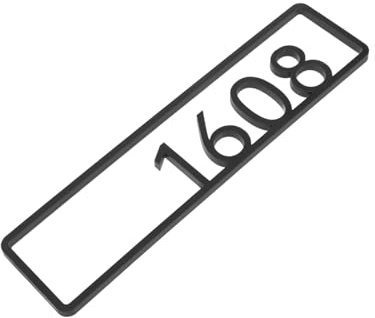WATIIFUFU House Signs Acrylic Wall Number Plaques Durable Fade-Resistant for Mailbox Number Sign