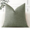 Artscope 1er Set Kissenbezug Einfarbig Wurfkissenbezug Leinen Kissenbezüge 60x60cm Moderne Dekokissen Kissenhülle Set Kissen Fall für Sofa Schlafzimmer Zuhause Dekor, Graugrün