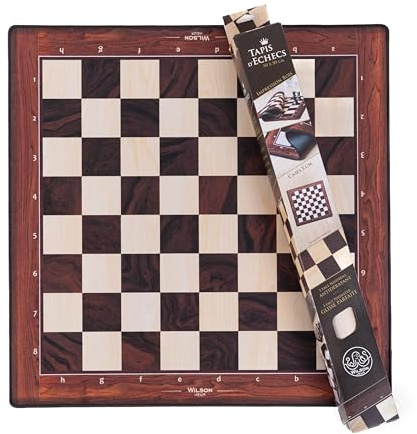Tapis d'Echecs neoprène imitation bois 50 cm - Wilson
