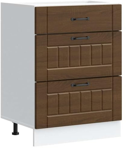 vidaXL Mueble bajo de Cocina Lucca Roble marrón