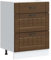 vidaXL Mueble bajo de Cocina Lucca Roble marrón