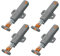 4 PCS Push to Open Door Catches, Door Push Opener Heavy Duty Cupboard Catch Latch Touch Opener Push Door Catch for Kitchen Cupboards Closet Wardrobe Closure