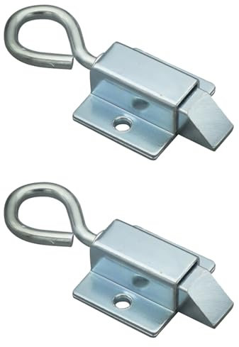 Lot de 2 loquets de porte automatiques à ressort pour portails, chambres, abris de jardin, armoire d'hôtel (bas)