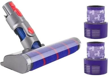 FMCUVBFR Repuestos De Repuesto For Aspiradora Robot, Compatibles con Dyson, V11, V10, Accesorios For Cabezal De Fregona De Suelo, Cepillo Giratorio Eléctrico, Filtro HEPA, V8, V7(V10 Slim)