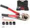 TEENO Crimpatrice professionale 10T, Pinza a pressa con profilo TH16 20 26 32, Set di Utensili a Pressione con Testa Girevole a 360°,per tubi multistrato, tubi in alluminio-plastica e tubi in plastica