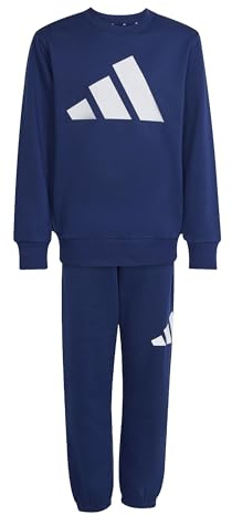 adidas Unisex Kids ESSENTIALS FLEECE JOGGER, dark blue/white, 15-16 Years