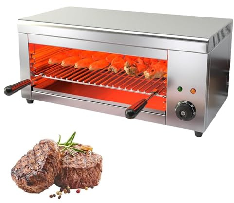 Barbacoa Eléctrica Sin Humo Para Interior, 2000W Y 30L De Capacidad - Con 4 Parrillas De Altura Regulable, Termostato 50-300°C, Acero Inoxidable Y Montaje En Pared