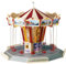 FALLER Kettenkarussell Modellbausatz mit 146 Einzelteilen Ø 152 x 125 mm I Modelleisenbahn Zubehör H0 I Modelleisenbahn H0 Kirmes Kettenkarussell
