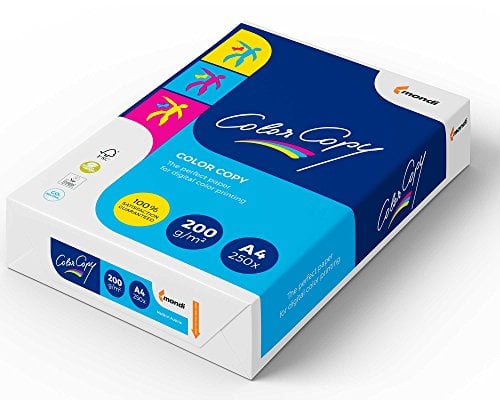Color Copy Farblaserpapier hochweiß und glatt, 200 g/m², A4, 250 Blatt