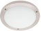 LITECRAFT Mari Flush Mount Large Bathroom IP44 Ceiling Light - Satin Nickel