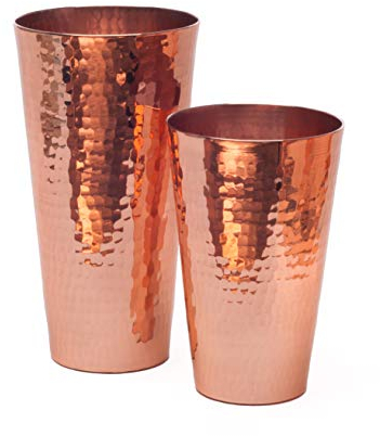 Sertodo Boston Maraka Shaker Set, martelé en cuivre, 532,3 ML Tasse et 0,9 l Tasse