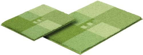 Linea Due Badteppich 100% Polyacryl, ultra soft, rutschfest, ÖKO-TEX-zertifiziert, 5 Jahre Garantie, MERKUR, Set 2-teilig o.A. 2 SET, grün