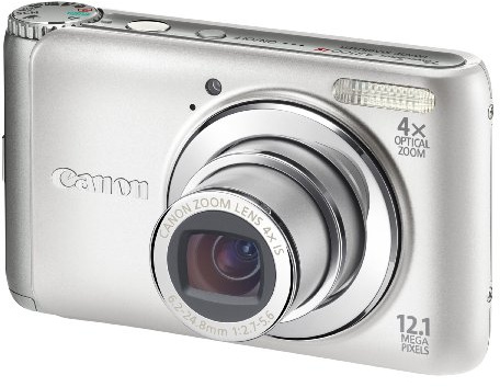 Canon PowerShot A3100 IS Digital Camera - Silver (12.1MP, 4x Optical Zoom) 2.7 Inch LCD