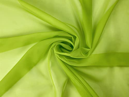 Voile Stoff Meterware am Stück (Hellgrün)