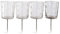Loberon Steckwindlicht Set Fenella - Deko Kerzengläser Für Teelichter & Stumpenkerzen - Mundgeblasenes Glas - Ideal Für Adventskränze - 4 Windlichter