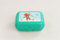 Tupperware To Go Twin grün/türkis Lebkuchen Brotdose Box Behälter Schulessen Größe 2, 13 x 10 x 5 cm