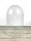 EMH Cloche circulaire en verre transparent soufflé à la bouche 40 cm
