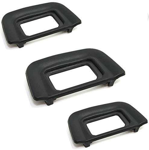 D60 D5100 Oculare Conchiglia per Nikon D5600 D5200 D5100 D5000 D3100 D70 D70S D60 D50 D40 D750 DK-20 Eyepiece Eyecup (3 pezzi)