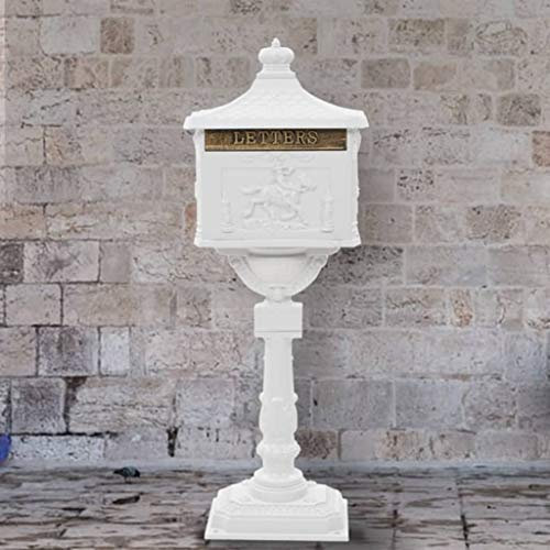 Directachat56 BOÎTE AUX Lettres, Antique, en Fonte D'ALUMINIUM, Blanche