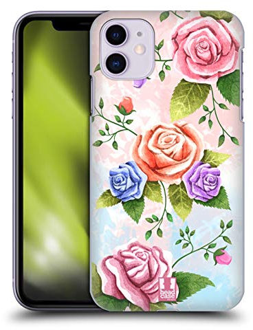 Head Case Designs Rose Florals Organique Coque Dure pour l'arrière Compatible avec Apple iPhone 11