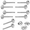 My-Bead 5 Paar Ohrstecker Perlschalen 925 Sterling Silber hypoallergen Rohlinge für Perlen Ohrschmuck DIY