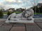 Green Lane Garden Garten Ornament, Dekoration Stein/Beton Statue des schlafenden Löwen h22 15kg