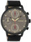 Oozoo Herrenuhr Chrono Look mit Lederband 50 MM Schwarz/Graubraun C10532