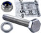 Stahlia 10 Sechskantschrauben 10 Unterlegscheiben & 10 Muttern Set Edelstahl M4 x 40 mm Vollgewinde (30 Teile) DIN 933|125|985 Maschinenschrauben Außensechskant
