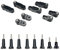 16 Pièce Caméra Sport Adaptateur de Montage, Accessoire Fixation GoPro Pour GoPro Hero 10, 9, 8, 7, 6, 5, Xiaomi, Fusion, DJI Osmo, SJCAM, Perche Support GoPro Casque Moto, Bras Vis Pince GoPro