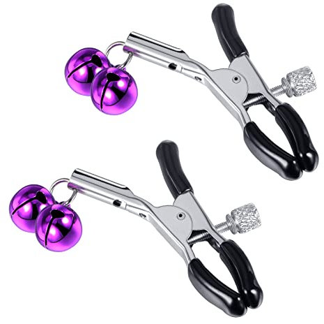 Briana Williams 1 Pair Nippel Clamp with Adjustable Clamp Clips Non Pierced with Chains for Women No Piercing Jewellery